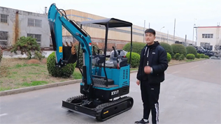 KV17小型挖掘機實操視頻